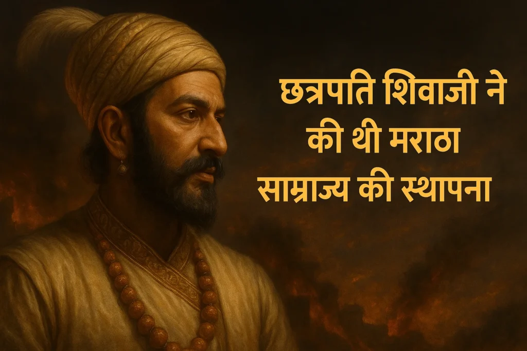 छत्रपति शिवाजी महाराज ने की थी मराठा साम्राज्य की स्थापना